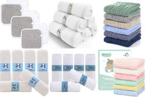 6 Pack of Soft Baby Washcloths