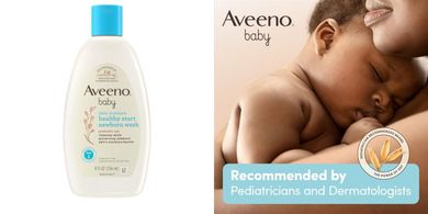 Aveeno Baby Healthy Start Nourishing Wash: Gentle, hypoallergenic, fragrance-free.
