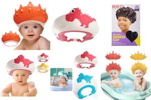 Adorable Red Baby Shower Cap (5 Pack)