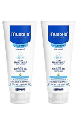 Mustela Baby 2-in-1 Cleansing Gel: Avocado, Tear-Free, Biodegradable
