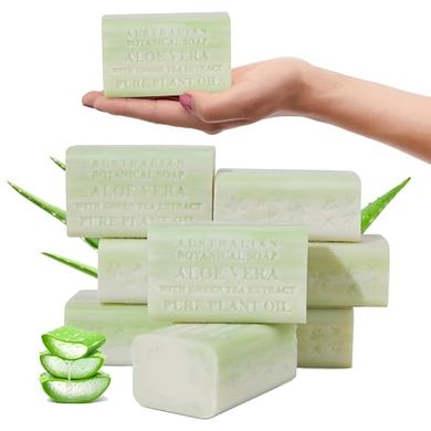 Australian Botanical Aloe & Green Tea Soap Bars (8-pack)
