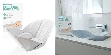 FridaBaby Soft Sink Bath Seat: Secure, Supportive, Easy-Clean
