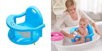 Foldable Baby Bath Seat: Secure & Cute Tub Chair (6-18 months)
