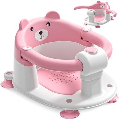 Safe Baby Bath Seat with Suction Cups & Cushion (6+ Months)
