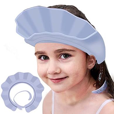 Adjustable Silicone Shower Cap for Baby & Kids (Blue)
