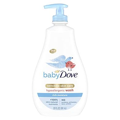 Baby Dove Sensitive Skin Wash: Rich Moisture, Tear-Free, Hypoallergenic
