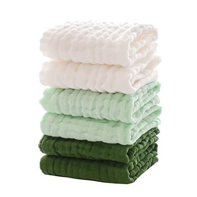 Soft Baby Washcloths: Absorbent Bath & Face Cloths (6-pack)
