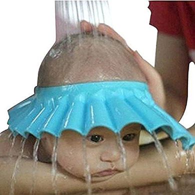 Baby Shower Cap: Soft Wash Shield for Kids (Blue)
