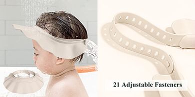 Baby Bath Shower Cap: Soft, Adjustable Eye & Ear Protection
