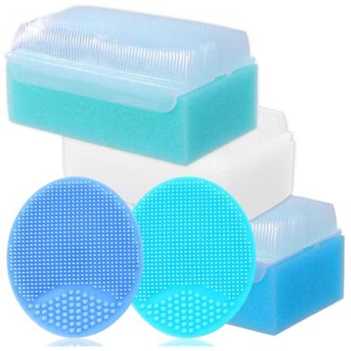 Baby Cradle Cap Brush & Sponge Set (5-pack)
