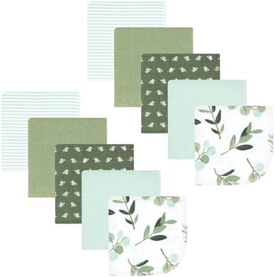 Hudson Baby Eucalyptus Flannel Washcloths (10-pack)
