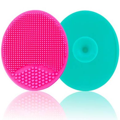 Silicone Baby Brush: Cradle Cap & Dry Skin Exfoliator (Large, Green & Red)
