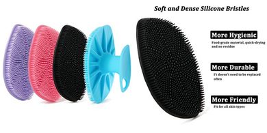 Silicone Baby Bath Brush: Exfoliates, Massages, Soothes Cradle Cap & Eczema
