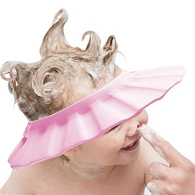 Soft Adjustable Baby Bath Cap (Pink)
