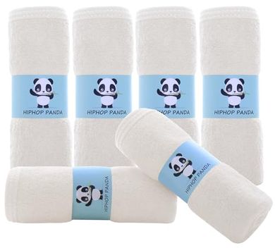 Bamboo Rayon Baby Washcloths: Ultra-Soft, Absorbent, Reusable (6-Pack)
