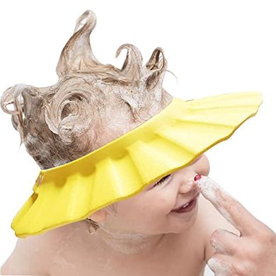 Soft Adjustable Baby Bath Shower Cap (Yellow)
