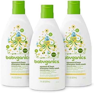 Babyganics Baby Wash (Chamomile-Verbena, 3-Pack)