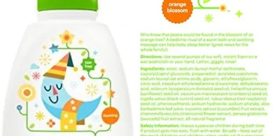 Babyganics Orange Blossom Baby Wash (16oz Pump Bottle)