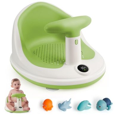 Baby Bath Seat with Toys & Thermometer (6+ Months)