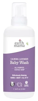 Earth Mama Organic Lavender Baby & Body Wash Refill (34 oz)