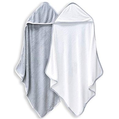 Bamboo Rayon Hooded Baby Towels (2-Pack) – Soft, Newborn Gift