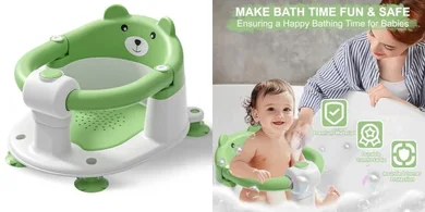 Safe & Secure Baby Bath Seat with Suction Cups